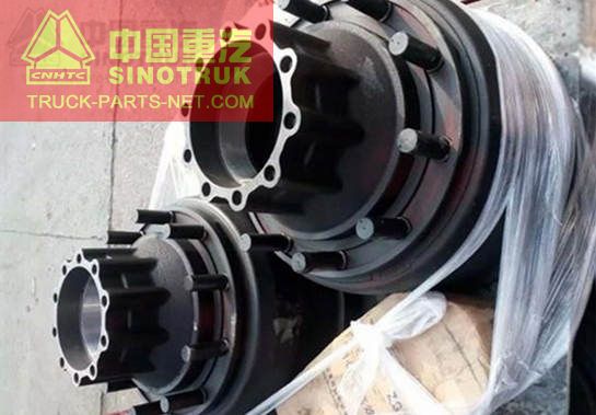 WHEEL HUB AND BRAKE DRUM ASSY, HOWO PARTS