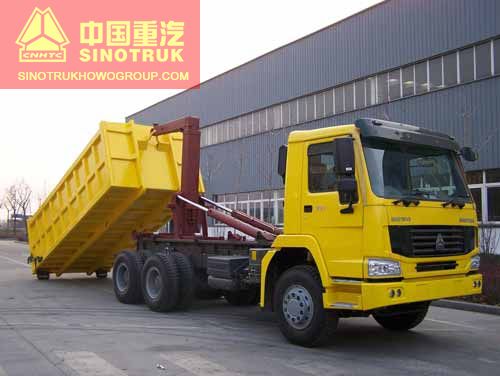 HOWO Carriage Removable Garbage Truck