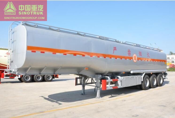 Oil Tanker Semi trailer 35000Liters 3 Axle 5 Compartment Fuel Transport Tanker