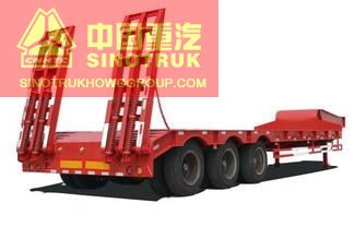 product name 3 axles 50-60Ton Gooseneck Low Bed Semi Trailer