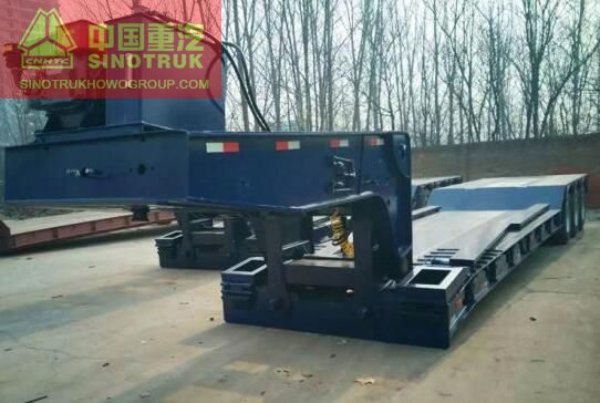 hydraulic gooseneck detachable low bed truck trailer